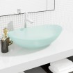 Lavabo de vidrio templado esmerilado 54,5x35x15,5 cm