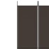 Biombo divisor de 6 paneles de tela marrón 300x220