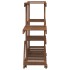 Soporte para flores con ruedas madera maciza abeto 110x25x78