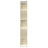 Estantería/divisor espacios blanco y roble sonoma 80x24x159