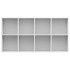 Estantería/Aparador contrachapada blanco brillo 66x30x130