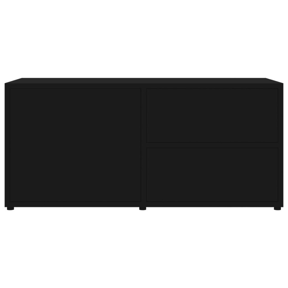 Mueble para TV madera contrachapada negro 80x34x36