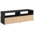 Muebles de TV con luces LED 2 uds negro 60x35x40