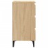 Mesita de noche y patas de metal roble Sonoma 40x35x69