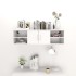 Estantería de pared madera contrachapada blanco 102x30x29