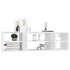 Estantería de pared madera contrachapada blanco 102x30x29