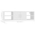 Estantería de pared madera contrachapada blanco 102x30x29