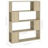Estantería/divisor de espacios roble Sonoma 100x24x124