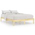 Estructura de cama sin colchón madera maciza 140x200