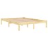 Estructura de cama sin colchón madera maciza 140x200