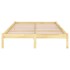 Estructura de cama sin colchón madera maciza 140x200