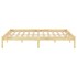 Estructura de cama sin colchón madera maciza 140x200