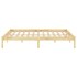 Estructura de cama doble sin colchón madera