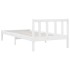Estructura de cama individual pequeña sin colchón madera