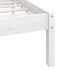 Estructura de cama individual sin colchón madera maciza