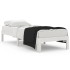 Estructura de cama individual sin colchón blanco 75x190