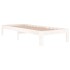 Estructura de cama individual sin colchón blanco 75x190