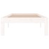 Estructura de cama individual sin colchón blanco 75x190