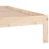 Estructura de cama individual sin colchón 90x190