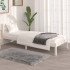 Estructura de cama individual sin colchón blanco 75x190