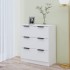 Aparador de madera contrachapada blanco 60x30x70
