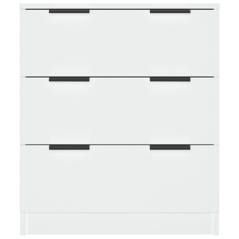 Aparador de madera contrachapada blanco 60x30x70