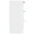 Aparador de madera contrachapada blanco 60x30x70