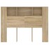 Mueble cabecero color roble Sonoma 140x18,5x104,5