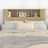 Mueble cabecero color roble Sonoma 140x18,5x104,5