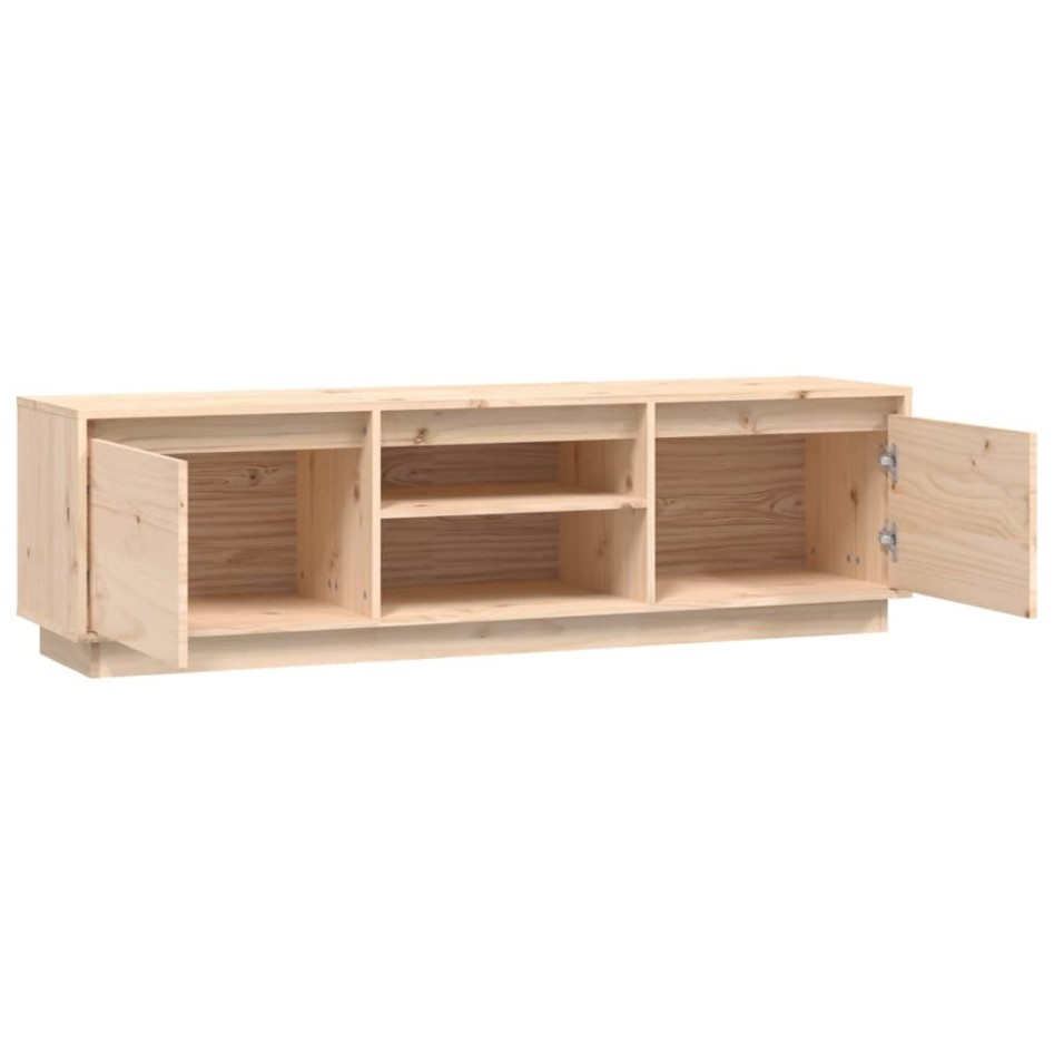 Mueble de TV de madera maciza de pino 140x35x40