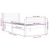 Estructura de cama sin colchón madera maciza blanco 100x200
