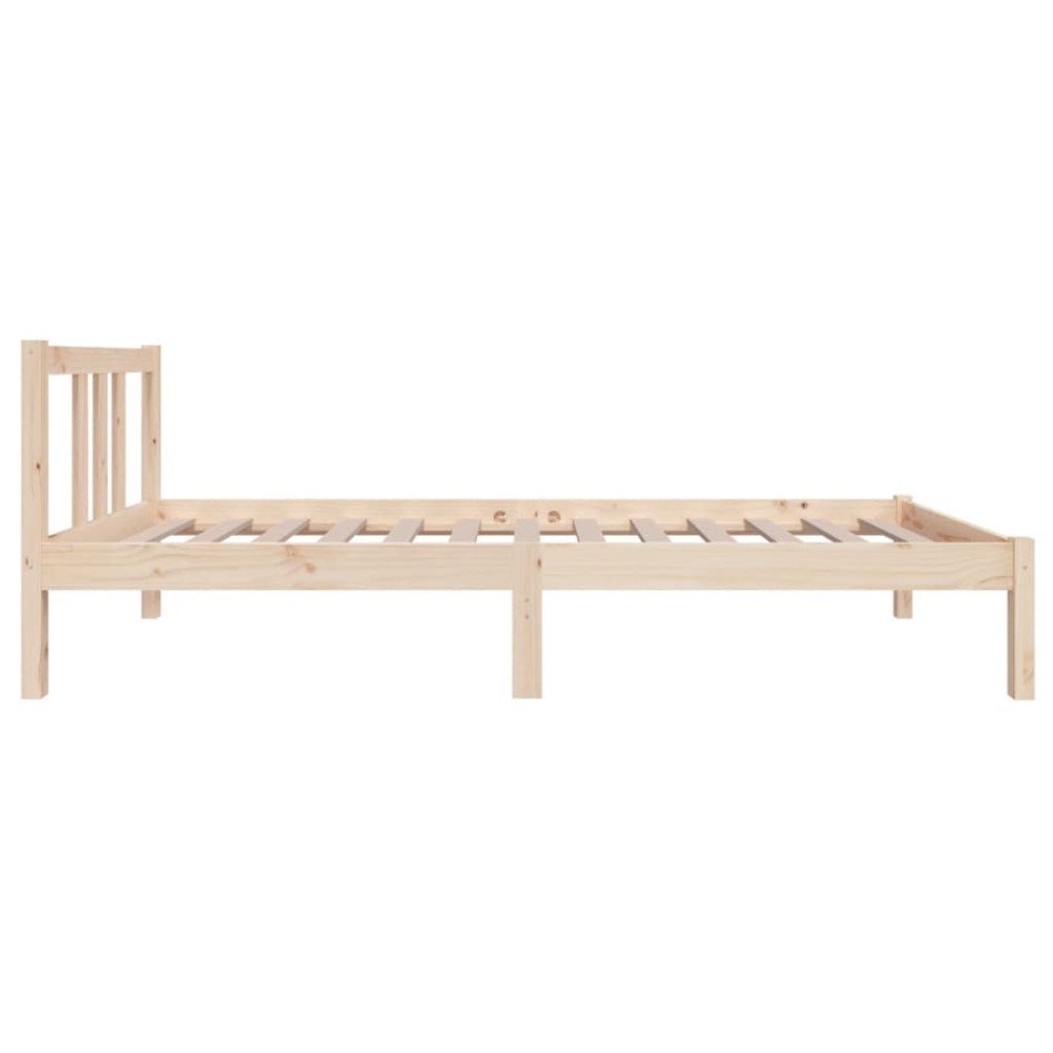 Estructura cama individual sin colchón madera maciza 75x190
