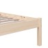 Estructura cama individual sin colchón madera maciza 75x190