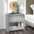 Mesitas noche 2 uds madera contrachapada gris Sonoma