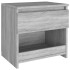 Mesitas noche 2 uds madera contrachapada gris Sonoma