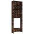 Armario de lavadora color roble ahumado 64x24x190