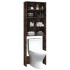 Armario de lavadora color roble ahumado 64x24x190
