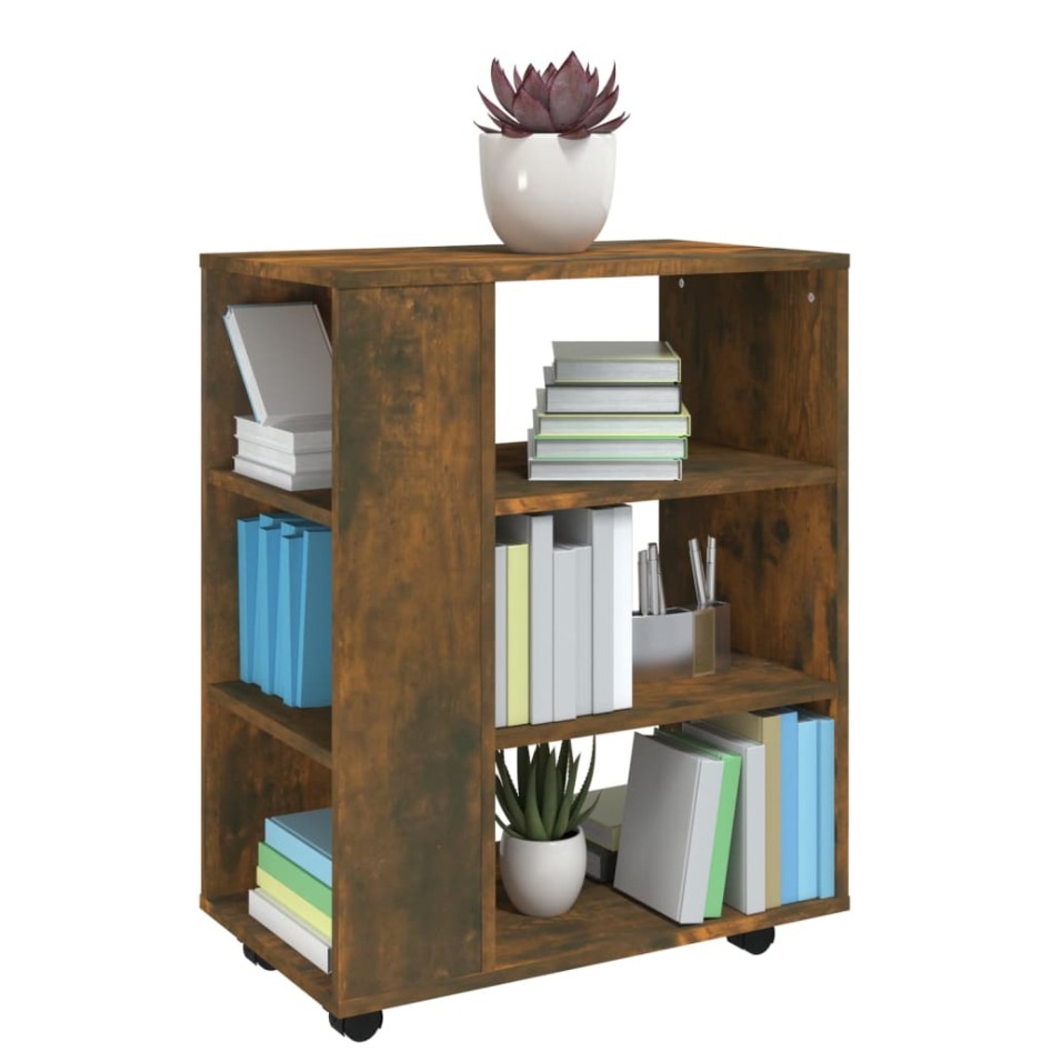 Armario ruedas madera contrachapada roble ahumado 60x35x75