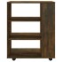 Armario ruedas madera contrachapada roble ahumado 60x35x75
