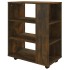 Armario ruedas madera contrachapada roble ahumado 60x35x75