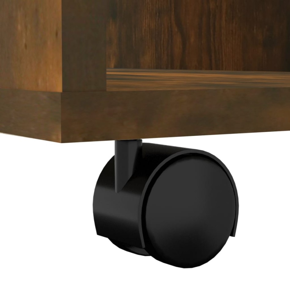 Armario ruedas madera contrachapada roble ahumado 60x35x75