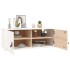 Armario de pared de madera maciza de pino blanco 80x30x30