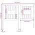 Cabecero madera maciza de pino blanco 141x4x100