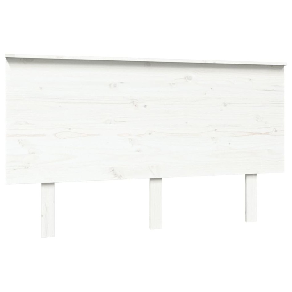 Cabecero de cama madera maciza de pino blanco 139x6x82,5