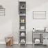 Armario de baño madera contrachapada gris hormigón 30x30x190