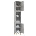 Armario de baño madera contrachapada gris hormigón 30x30x190