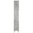 Armario de baño madera contrachapada gris hormigón 30x30x190