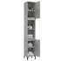 Armario de baño madera contrachapada gris hormigón 30x30x190
