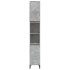 Armario de baño madera contrachapada gris hormigón 30x30x190