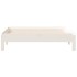 Cama apilable de madera pino maciza blanco 75x190